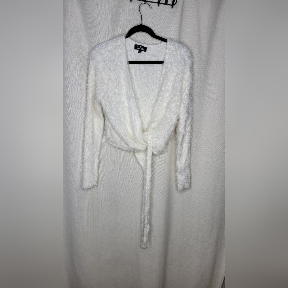 Cozy White Knit Cardigan